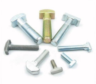 A cabeça da linha M8 T da metade do aço carbono de ASTM A307 encanta os parafusos da flange com cabeça quadrada do pescoço