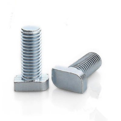 A cabeça da linha M8 T da metade do aço carbono de ASTM A307 encanta os parafusos da flange com cabeça quadrada do pescoço